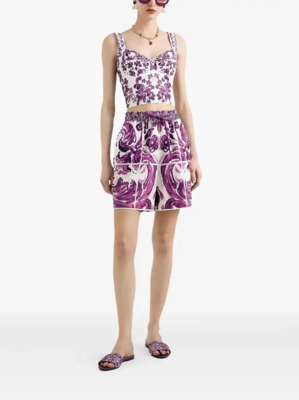 Browns Dolce & Gabbana Graphic-print Top | Browns Vests & Tank Tops