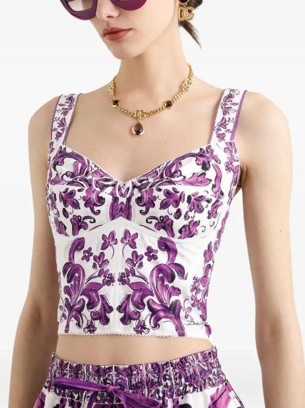 Browns Dolce & Gabbana Graphic-print Top | Browns Vests & Tank Tops
