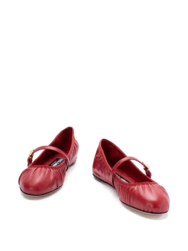 Browns Dolce & Gabbana Leather Ballet Flats | Browns Ballerina Shoes