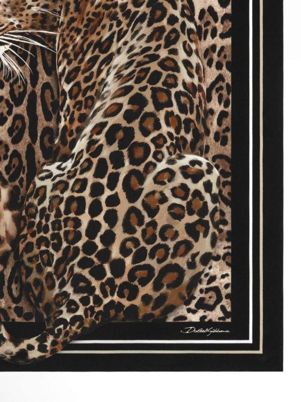 Browns Dolce & Gabbana Leopard-print Scarf | Browns Scarves