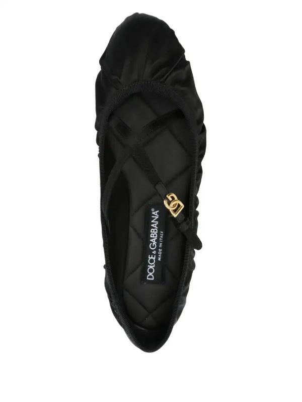 Browns Dolce & Gabbana Logo-buckle Ballet Flats | Browns Ballerina Shoes