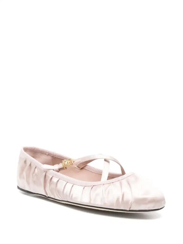 Browns Dolce & Gabbana Logo-buckle Ballet Flats | Browns Ballerina Shoes