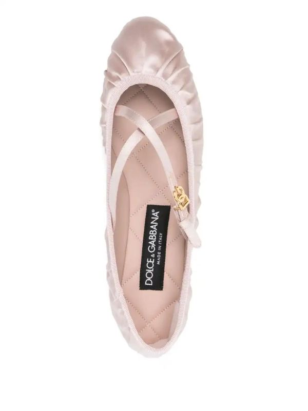 Browns Dolce & Gabbana Logo-buckle Ballet Flats | Browns Ballerina Shoes