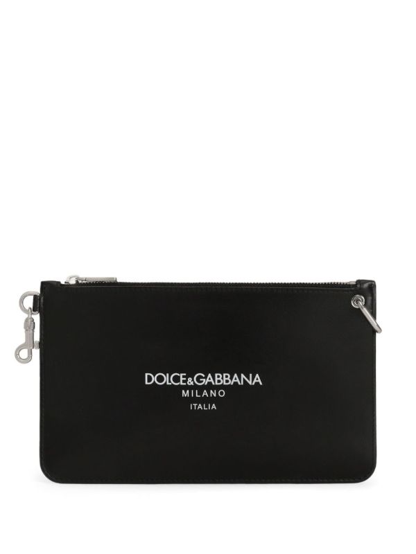browns Dolce & Gabbana Logo-Lettering Clutch Bag | Browns Clutch Bags