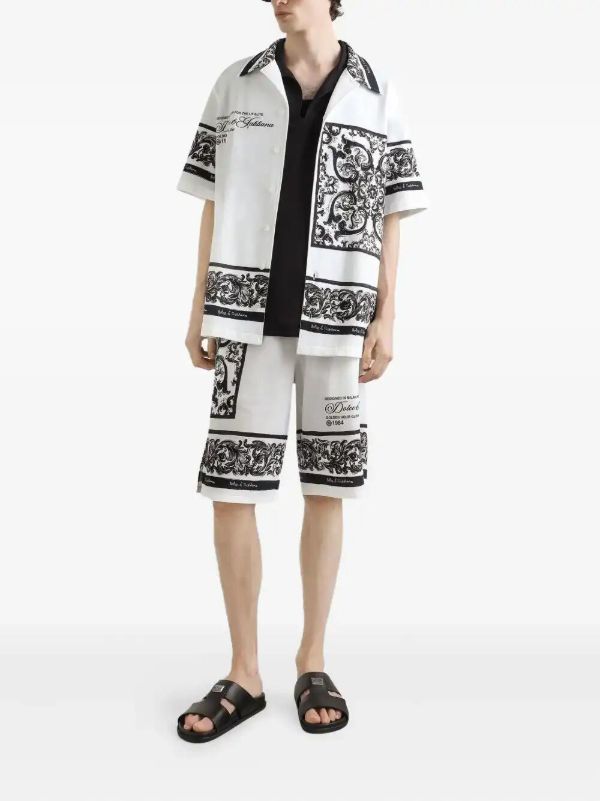 Browns Dolce & Gabbana Logo-print Cotton Shirt | Browns Shirts