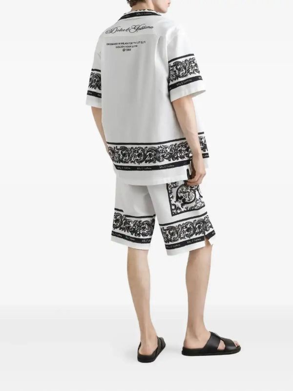 Browns Dolce & Gabbana Logo-print Cotton Shirt | Browns Shirts