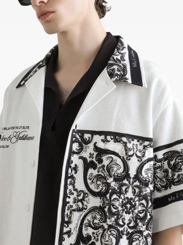 Browns Dolce & Gabbana Logo-print Cotton Shirt | Browns Shirts