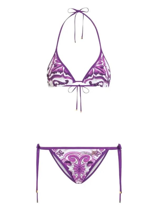 browns Dolce & Gabbana Majolica-print bikini set | Browns Bikinis