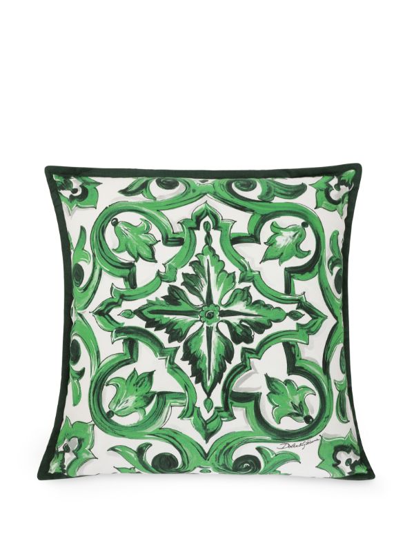 browns Dolce & Gabbana Majolica print cushion | Browns Cushions