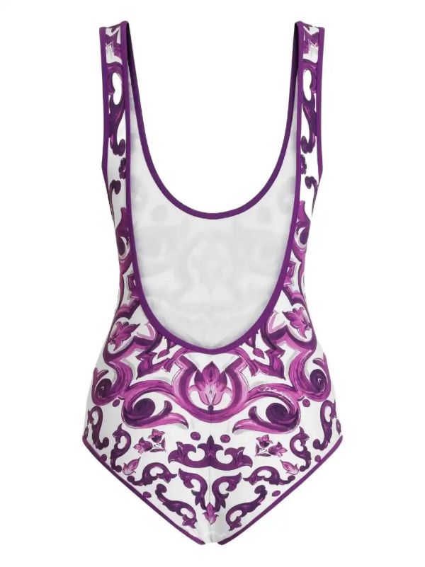 Browns Dolce & Gabbana Majolica-print Swimsuit | Browns One-Pieces