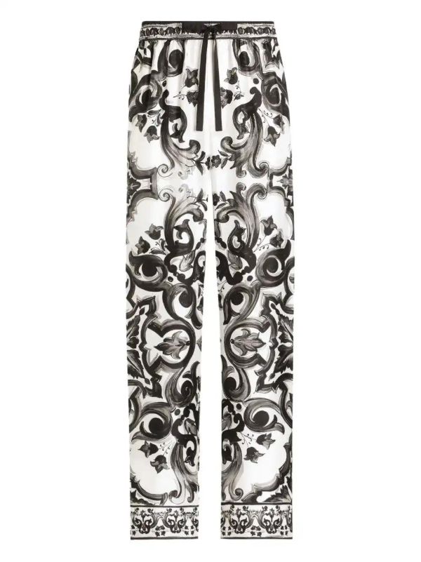 browns Dolce & Gabbana Majolica-print trousers | Browns Loose Fit Pants