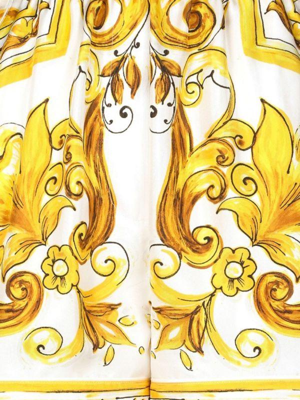 Browns Dolce & Gabbana Majolica-Print Wide-Leg Shorts | Browns Short & Mini Shorts