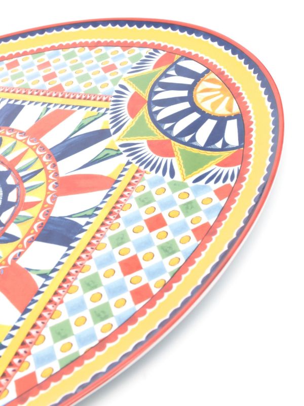 Browns Dolce & Gabbana Multicolour Carretto Serving Platter | Browns Plates & Bowls