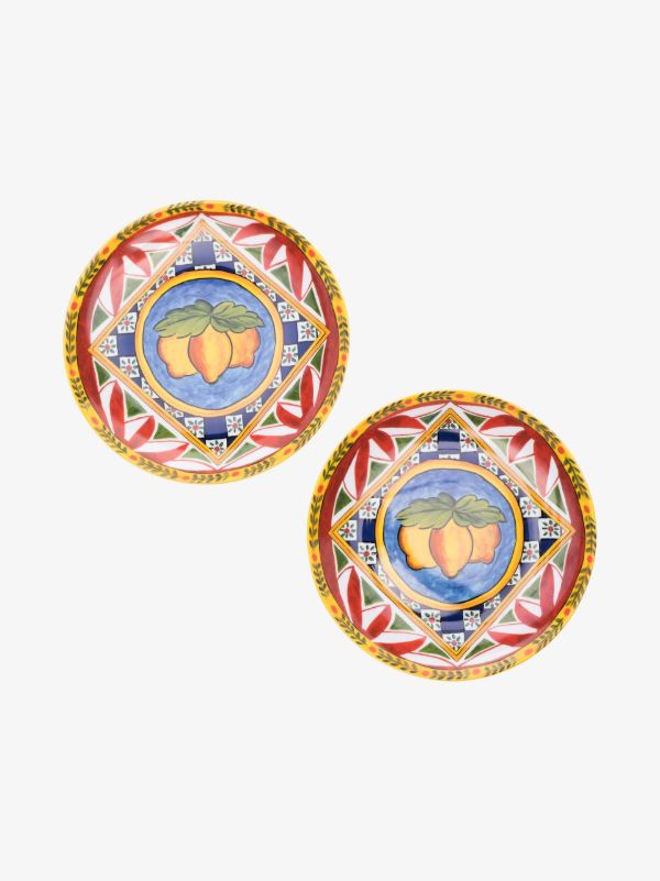 browns Dolce & Gabbana multicolour dinner plate set | Browns Decorative Trays & Plates