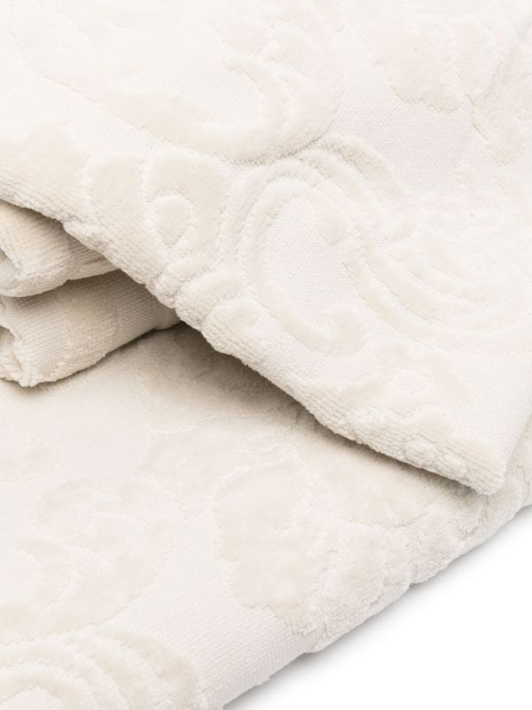 Browns Dolce & Gabbana Neutral Logo-jacquard Cotton Towel Set | Browns Towels