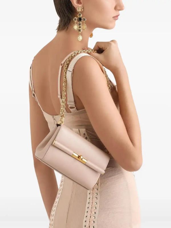 Browns Dolce & Gabbana Neutrals Marlene Shoulder Bag | Browns Shoulder Bags