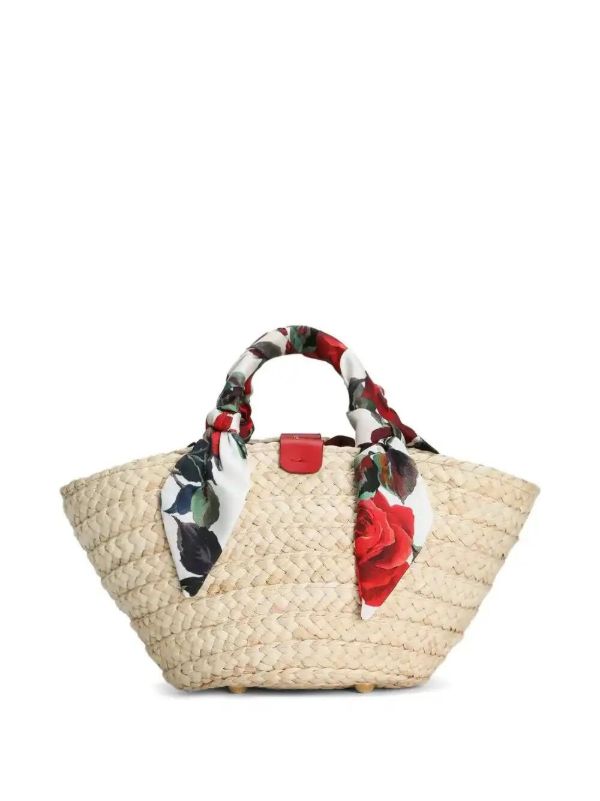 Browns Dolce & Gabbana Neutrals Small Kendra Basket Tote Bag | Browns Tote Bags