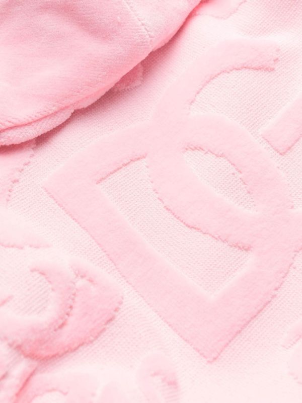 Browns Dolce & Gabbana Pink DG Terry Cotton Robe | Browns Dressing Gowns & Robes