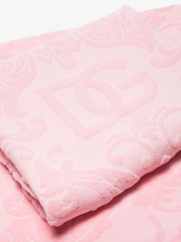 Browns Dolce & Gabbana Pink Logo Jacquard Towel Set | Browns Towels