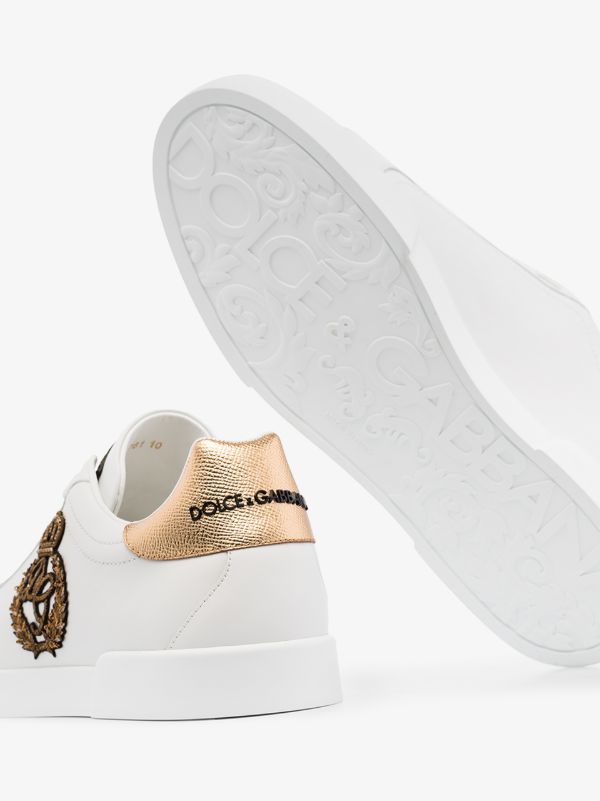 Browns Dolce & Gabbana Portofino Crown-patch Leather Sneakers | Browns Low-Tops
