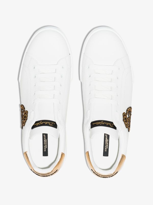 Browns Dolce & Gabbana Portofino Crown-patch Leather Sneakers | Browns Low-Tops