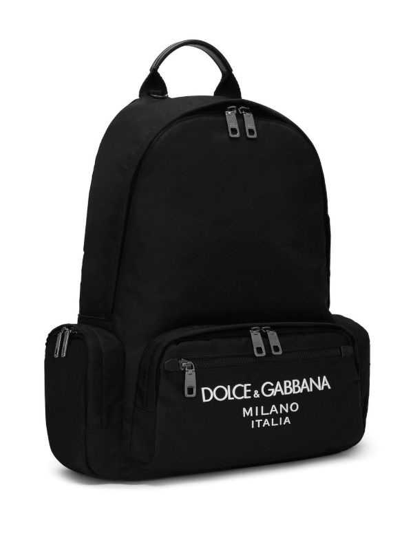 Browns Dolce & Gabbana Rubberised-Logo Backpack | Browns Backpacks