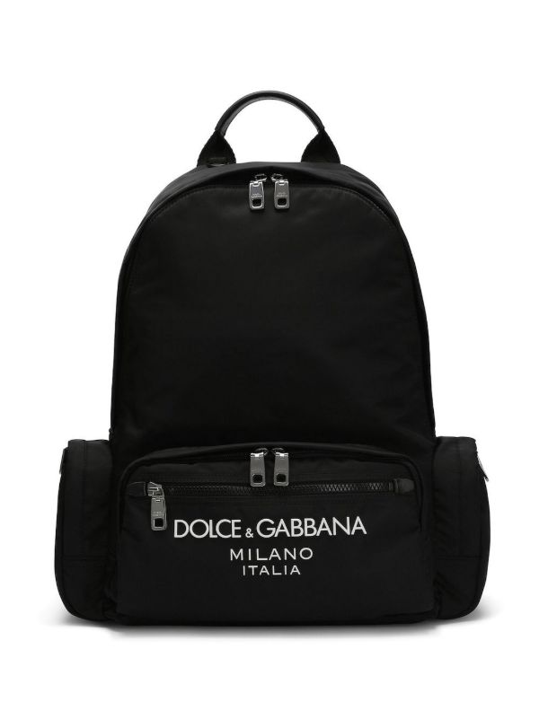 browns Dolce & Gabbana Rubberised-Logo Backpack | Browns Backpacks