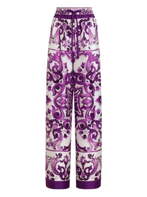 browns Dolce & Gabbana silk trousers | Browns Straight-Leg Pants
