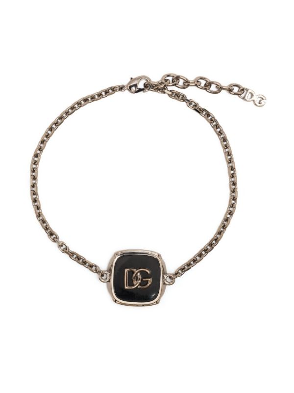 browns Dolce & Gabbana silver-tone DG bracelet | Browns Bracelets