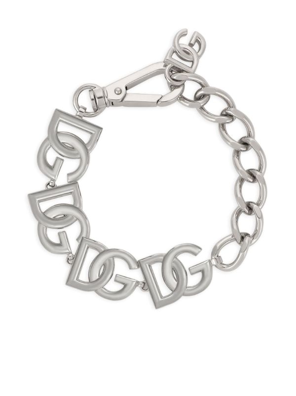 browns Dolce & Gabbana silver-tone DG bracelet | Browns Bracelets