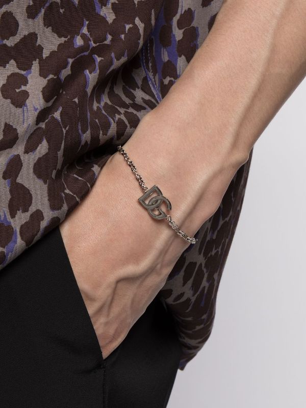Browns Dolce & Gabbana Silver-Tone Logo Chain Bracelet | Browns Bracelets