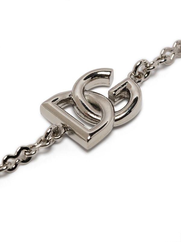 Browns Dolce & Gabbana Silver-Tone Logo Chain Bracelet | Browns Bracelets
