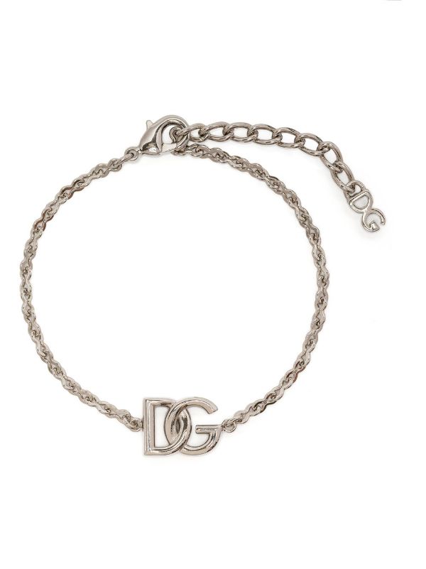 browns Dolce & Gabbana Silver-Tone Logo Chain Bracelet | Browns Bracelets