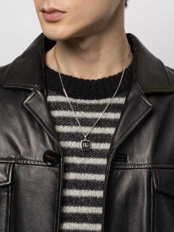 Browns Dolce & Gabbana Silver-tone Logo Necklace | Browns Necklaces