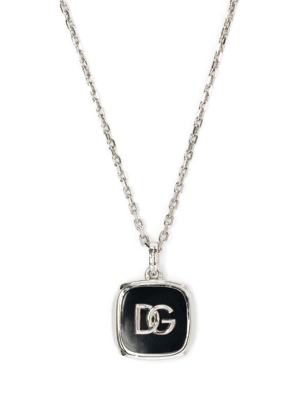 Browns Dolce & Gabbana Silver-tone Logo Necklace | Browns Necklaces