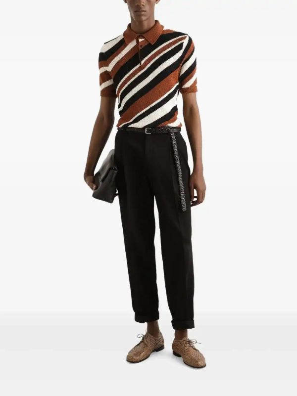 Browns Dolce & Gabbana Striped Polo Shirt | Browns Polo Shirts