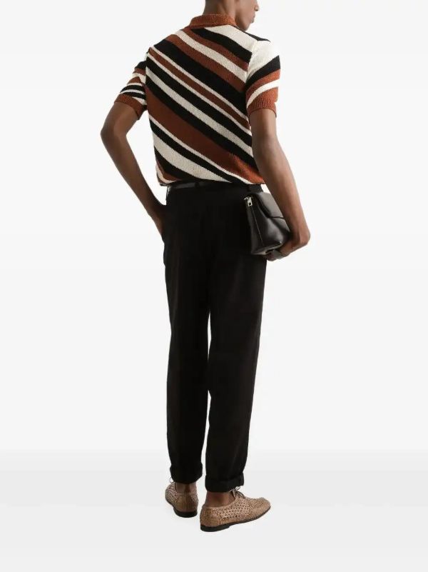 Browns Dolce & Gabbana Striped Polo Shirt | Browns Polo Shirts
