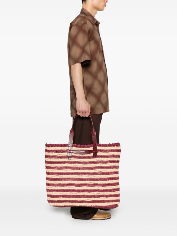 Browns Dolce & Gabbana Striped Raffia Tote Bag | Browns Tote Bags
