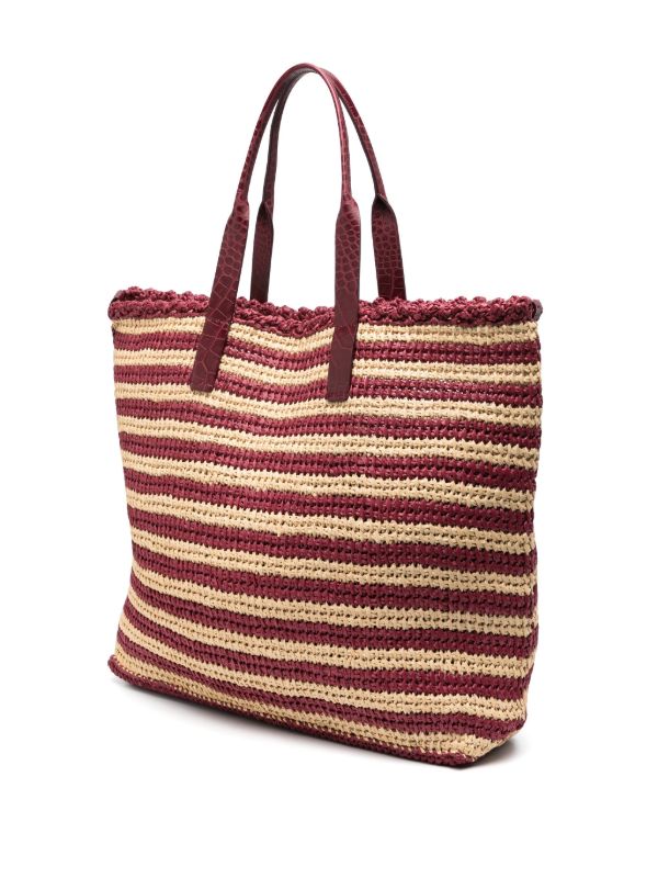 Browns Dolce & Gabbana Striped Raffia Tote Bag | Browns Tote Bags