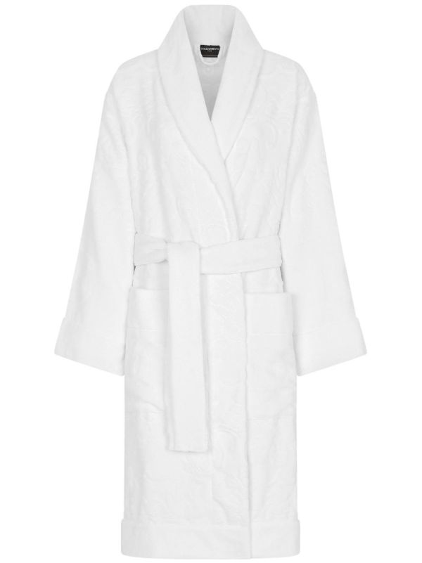 browns Dolce & Gabbana Terry Cotton Jacquard Bath Robe | Browns Towels