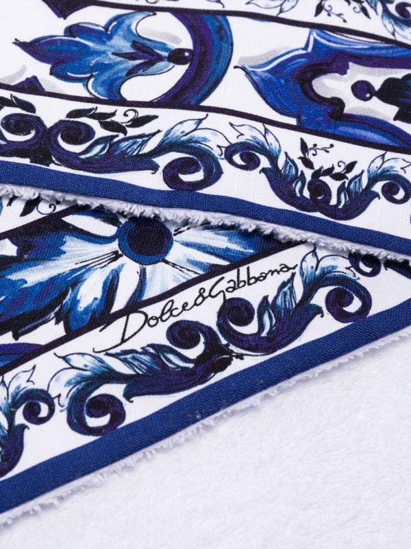 Browns Dolce & Gabbana White Cotton Terry Towel Set | Browns Towels