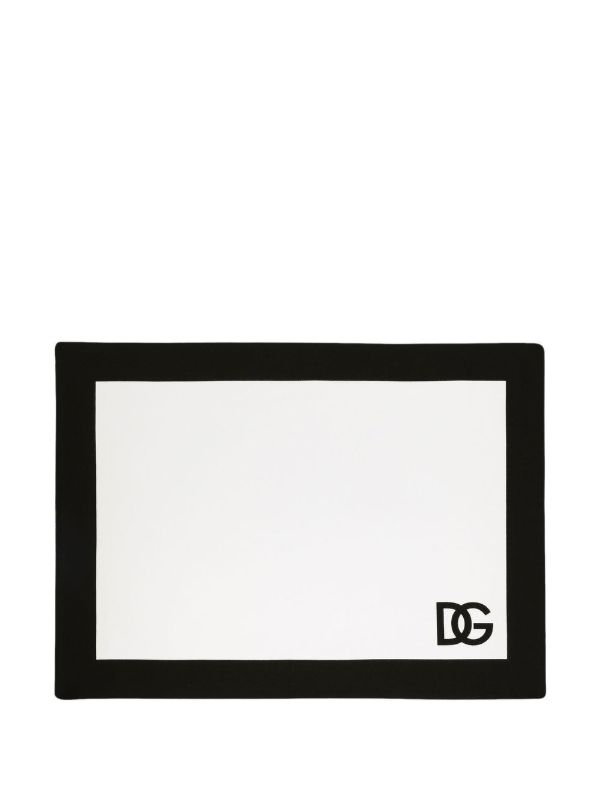 Browns Dolce & Gabbana White DG Logo Print Placemat | Browns Table Linen