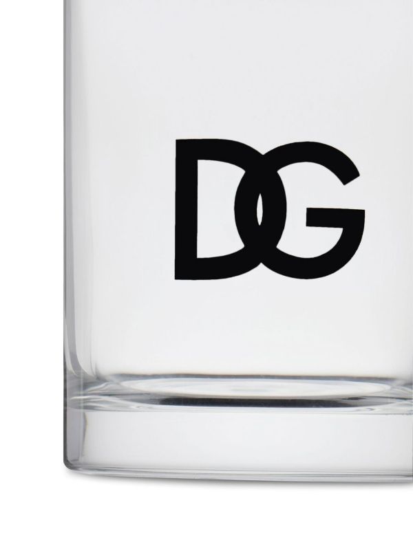 Browns Dolce & Gabbana White DG Logo Print Water Glasses | Browns Glassware