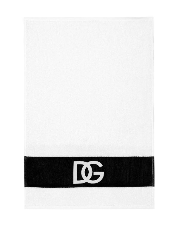 Browns Dolce & Gabbana White DG Logo Towel Set | Browns Towels