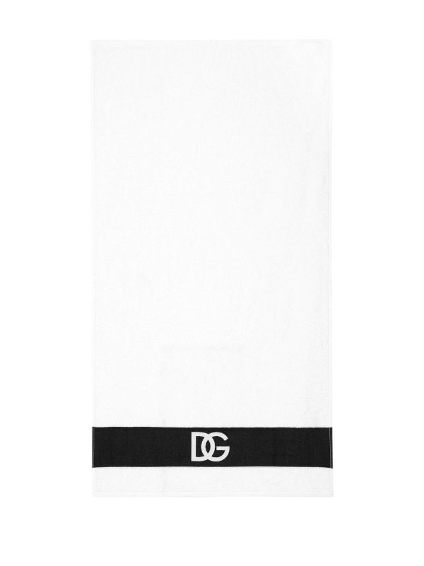 Browns Dolce & Gabbana White DG Logo Towel Set | Browns Towels