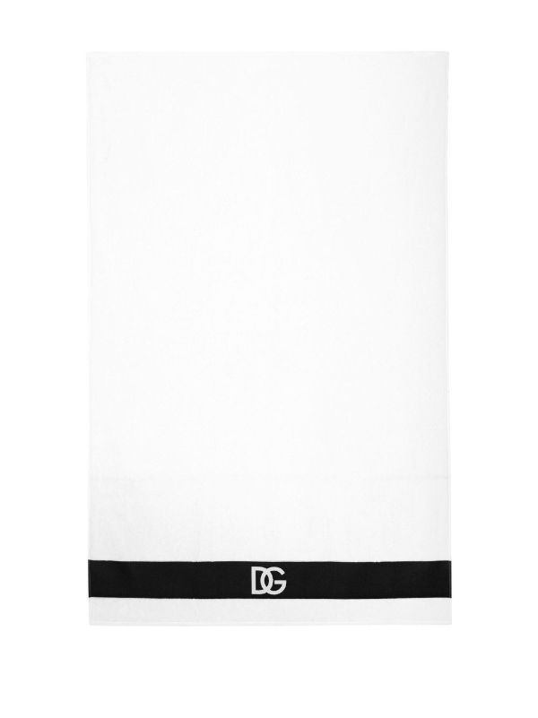 Browns Dolce & Gabbana White DG Logo Towel Set | Browns Towels
