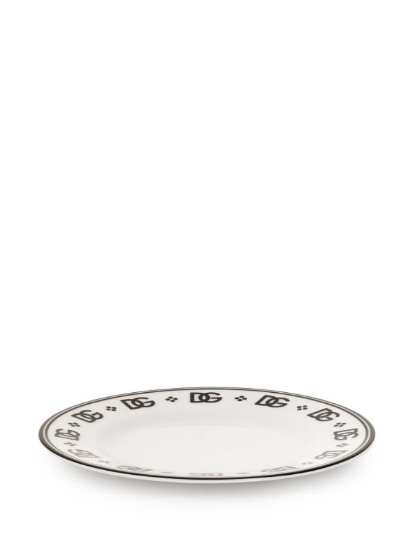 Browns Dolce & Gabbana White DG Plates Set | Browns Plates & Bowls
