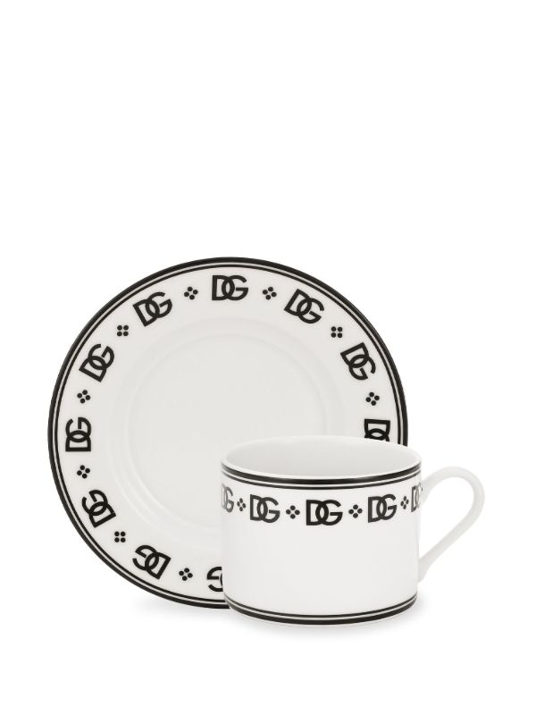 Browns Dolce & Gabbana White DG Tea Set | Browns Cups & Tea Sets
