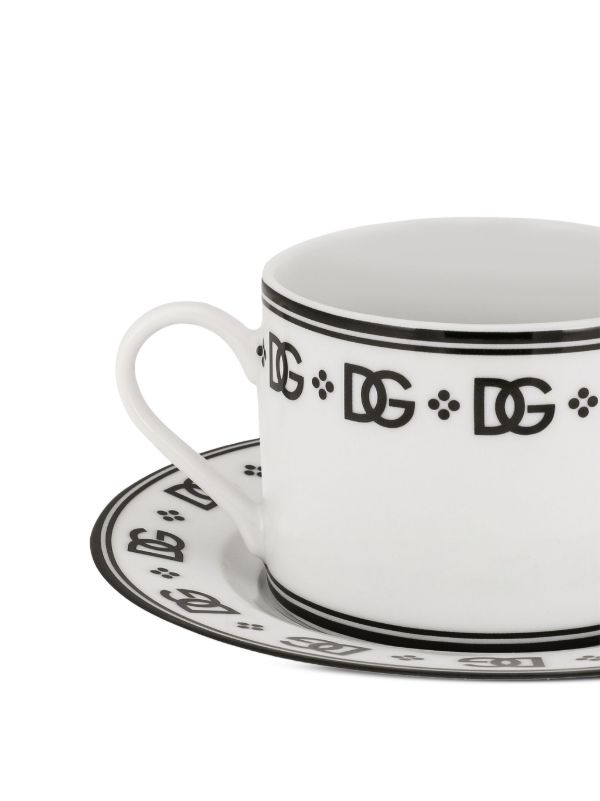 Browns Dolce & Gabbana White DG Tea Set | Browns Cups & Tea Sets