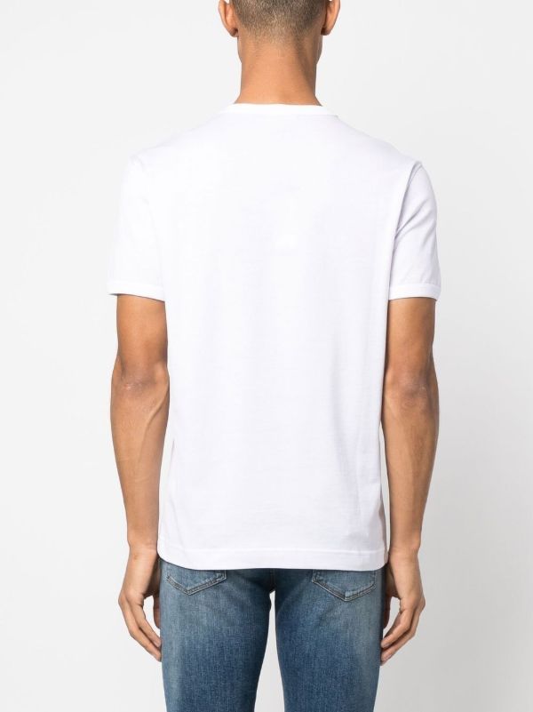 Browns Dolce & Gabbana White Embroidered Cotton T-shirt | Browns T-Shirts